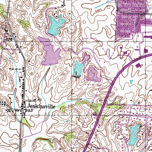 Topographic Map of Pioneer Lake Dam Number Two, TN