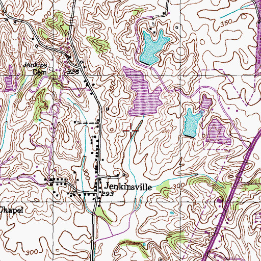 Topographic Map of Pioneer Lake Dam Number Four, TN