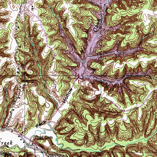 Topographic Map of OFDBA Dam Number 60-6, TN