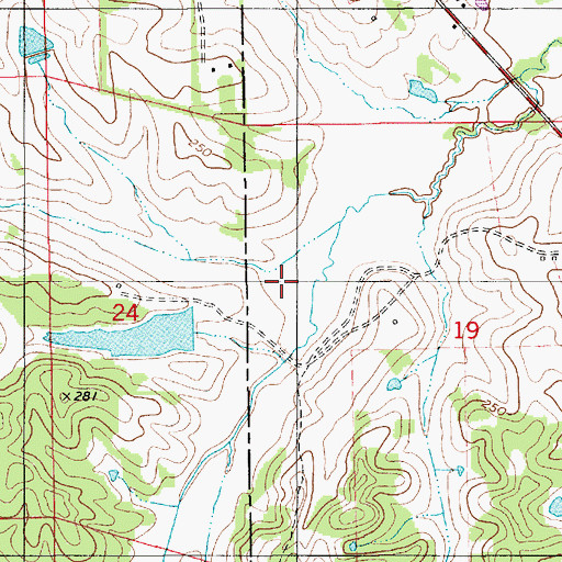 Topographic Map of Robert Pinkston Junior Lake, AL