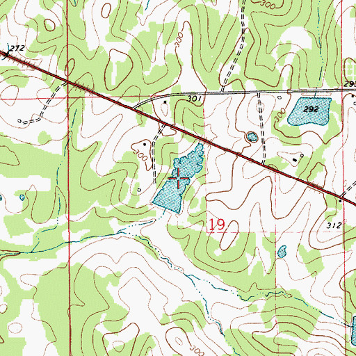 Topographic Map of Grays Lake, AL