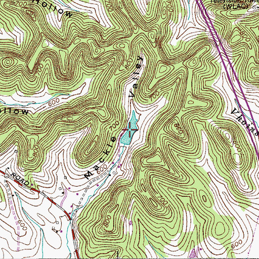 Topographic Map of Sportsmans Lake, TN