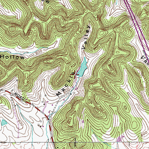 Topographic Map of Sportsmans Lake Dam, TN