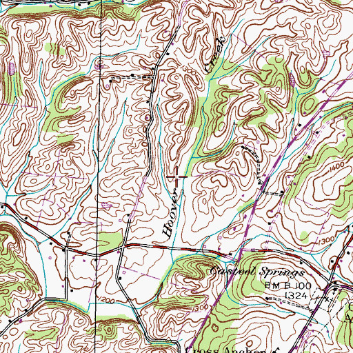 Topographic Map of Lakeview Estates Lake, TN