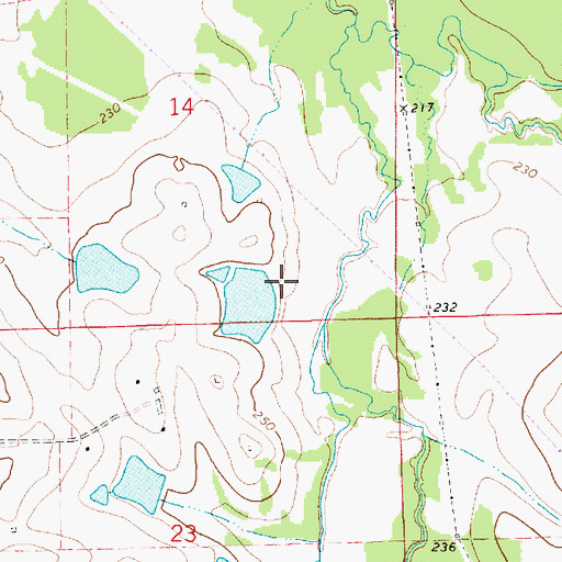 Topographic Map of Vongol Number 2 Dam, AL