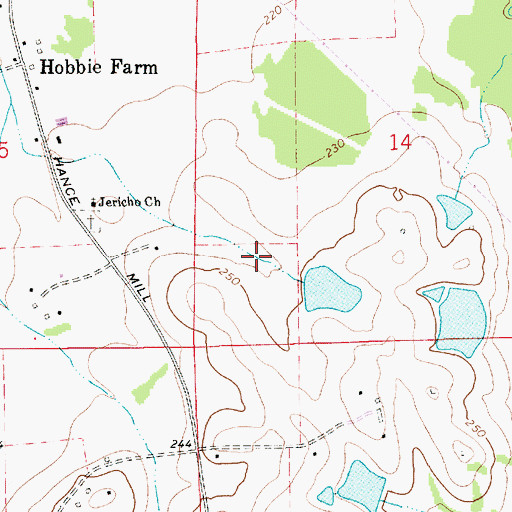 Topographic Map of Vongol Lake Number One, AL