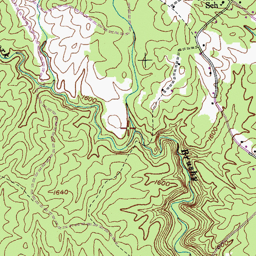 Topographic Map of Katron Sediment Basin Number One Reservoir, TN