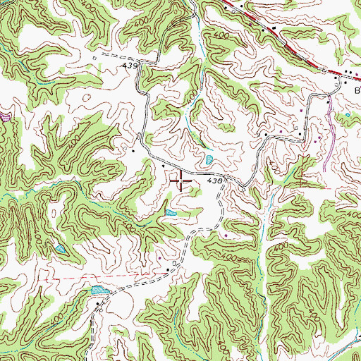 Topographic Map of Glady Hollow 41-1 Lake, TN