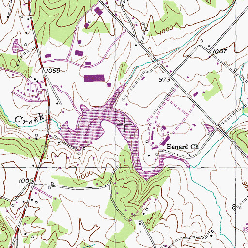 Topographic Map of Livingston City Lake, TN