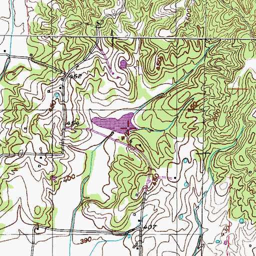 Topographic Map of Cypress Creek Number Five Dam, TN