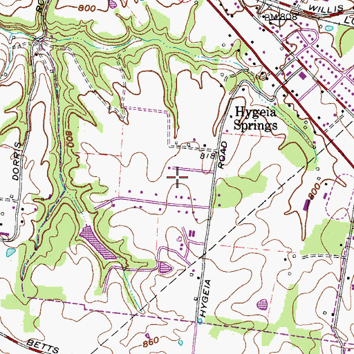 Topographic Map of Greenbrier Recreation Club Lake, TN