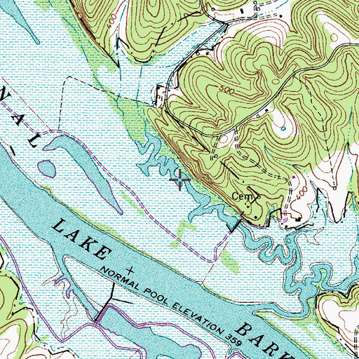 Topographic Map of Pool Fourteen, TN