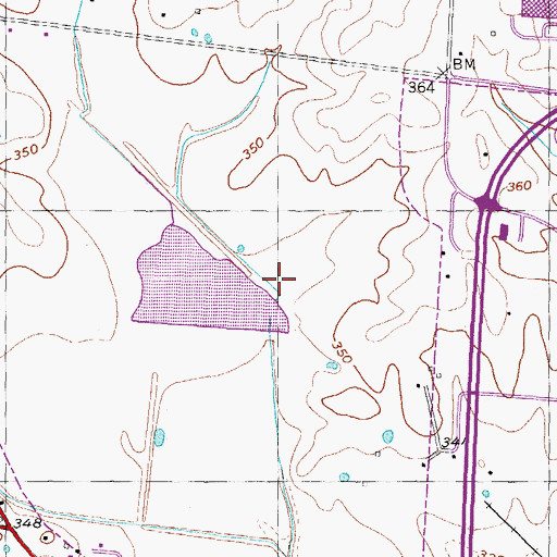 Topographic Map of Houser Creek Dam, TN