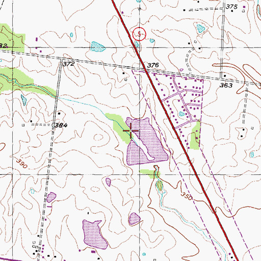 Topographic Map of Houser Creek Dam Number Two, TN