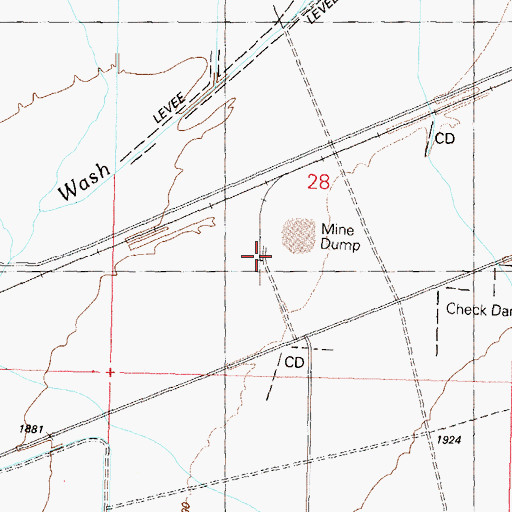 Topographic Map of USGSA Depot, AZ