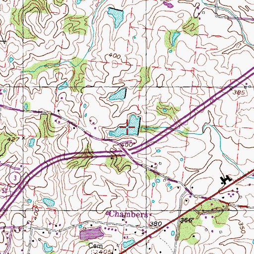 Topographic Map of White Lake, TN