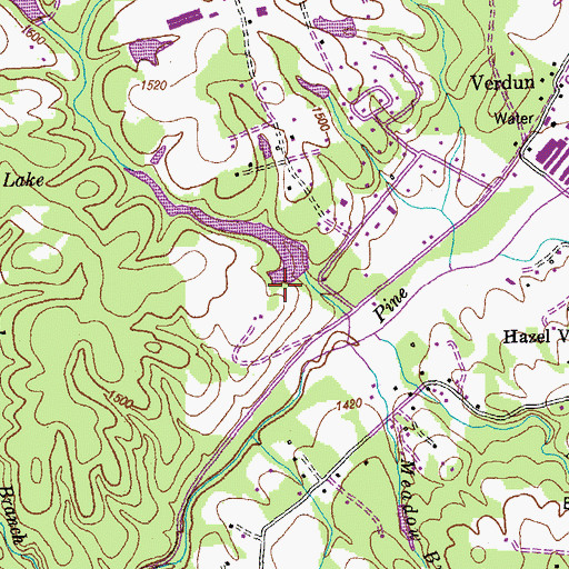 Topographic Map of Carter Dam, TN