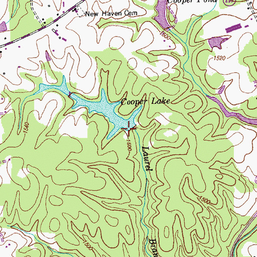 Topographic Map of Newport Dam, TN