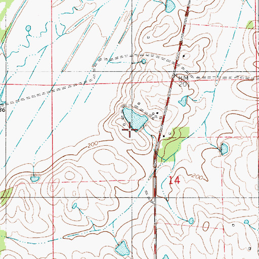 Topographic Map of Collins, AL