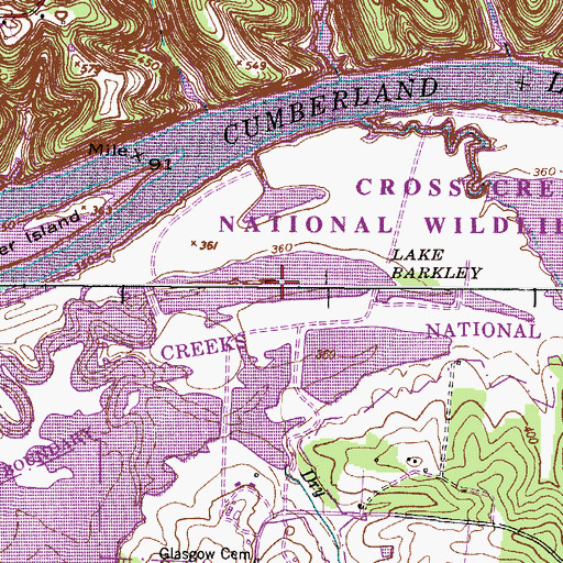 Topographic Map of Pool Two, TN
