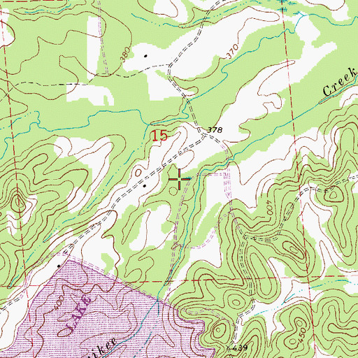 Topographic Map of Sehoy Plantation Lake Dam, AL