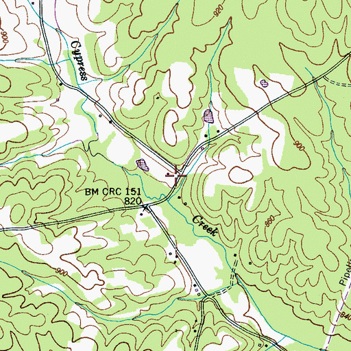 Topographic Map of Barnett School (historical), TN
