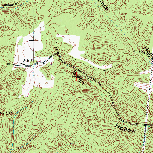 Topographic Map of Berlin Prospect, TN
