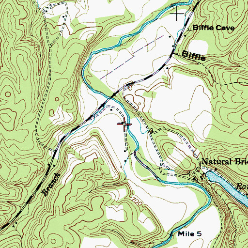 Topographic Map of Chapel School (historical), TN