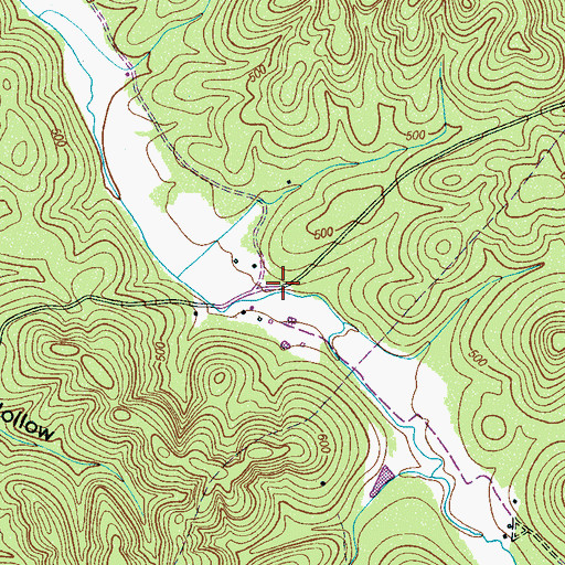 Topographic Map of Conway School (historical), TN