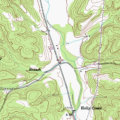 Topographic Map of Corning (historical), TN
