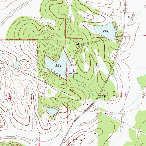 Topographic Map of Forrer Number 2 Dam, AL