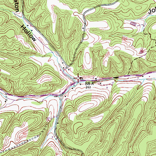 Topographic Map of Darnell School (historical), TN