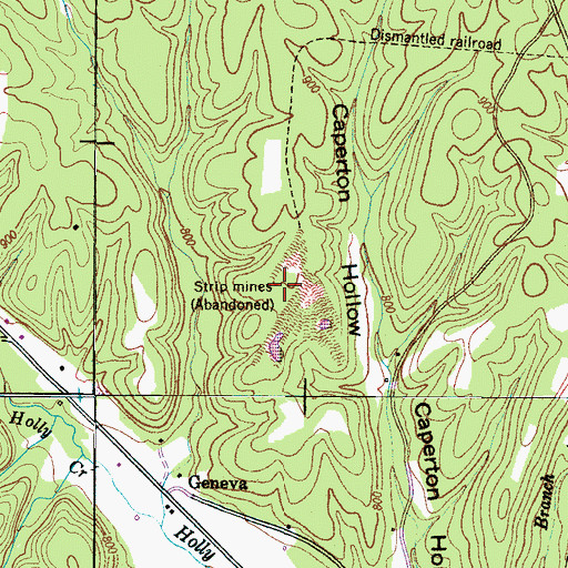 Topographic Map of Gambrel Prospect, TN