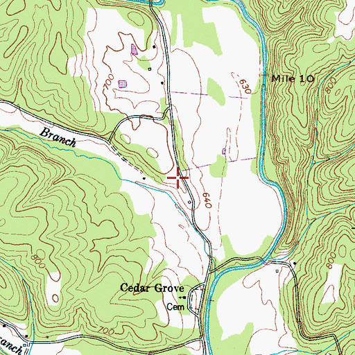 Topographic Map of Light (historical), TN