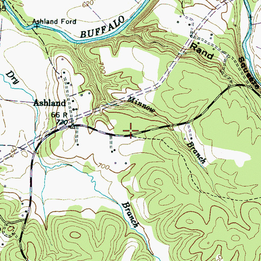 Topographic Map of Rasbury School (historical), TN