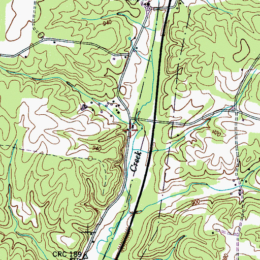Topographic Map of Scott School (historical), TN