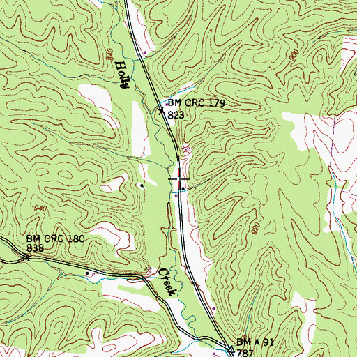 Topographic Map of Starkey (historical), TN