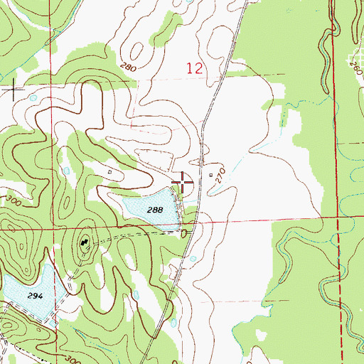Topographic Map of Forrer Number 1 Dam, AL