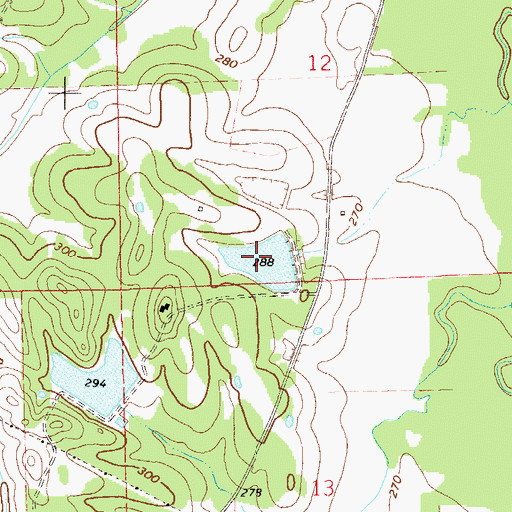 Topographic Map of Lake Forrer Number One, AL