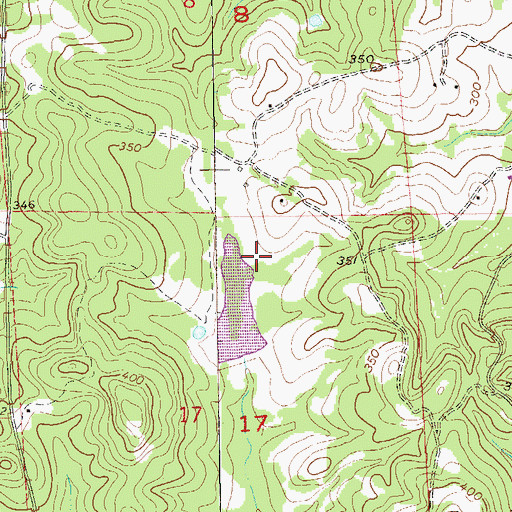Topographic Map of John O'Neall Dam, AL
