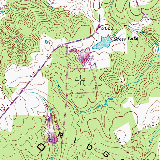 Topographic Map of Lake Park, TN