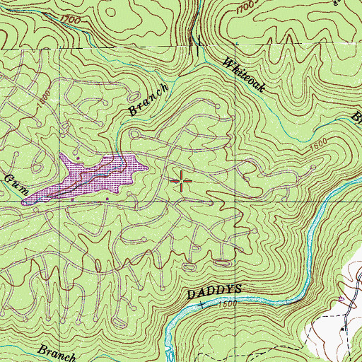 Topographic Map of Lake Pomeroy, TN