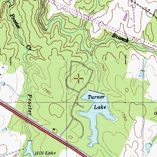 Topographic Map of Lake Genesis Country, TN