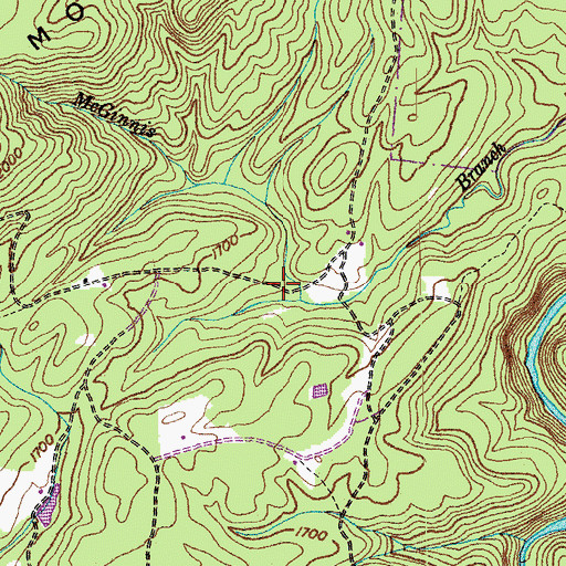 Topographic Map of Nealon School (historical), TN