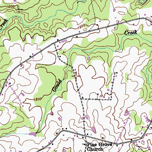 Topographic Map of North Crossville Addition, TN