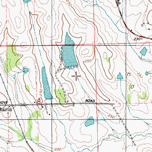 Topographic Map of Hall Lake, AL