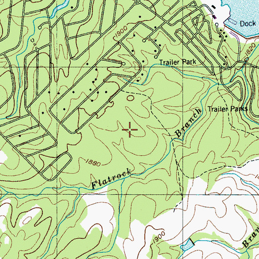 Topographic Map of Seminole Subdivision, TN