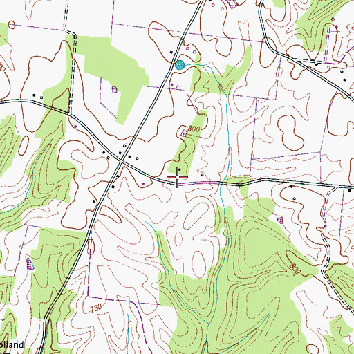 Topographic Map of Berendsen School (historical), TN