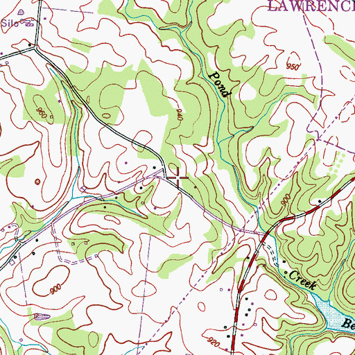 Topographic Map of Crockett School (historical), TN
