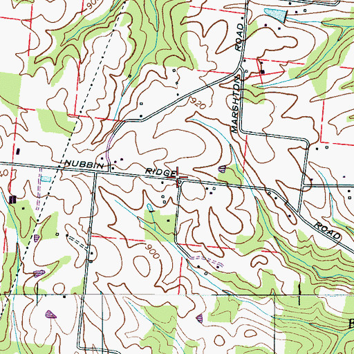 Topographic Map of Jones Chapel (historical), TN